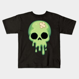 melting skull design Kids T-Shirt